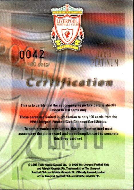 Main Image STEVE MCMANAMAN LIVERPOOL FUTERA REDEMPTION SET ...