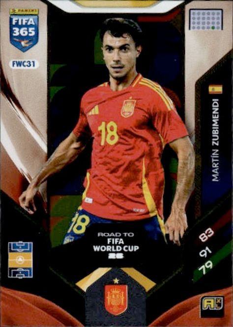 Hovedbilde 2026 Adrenalyn XL FIFA 365 Martin Zubimendi Road ...