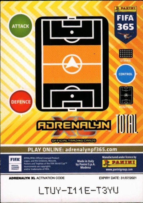 Panini Adrenalyn XL 2021 FIFA 365 MARCO VERRATTI TIME MACHINE NM #288-