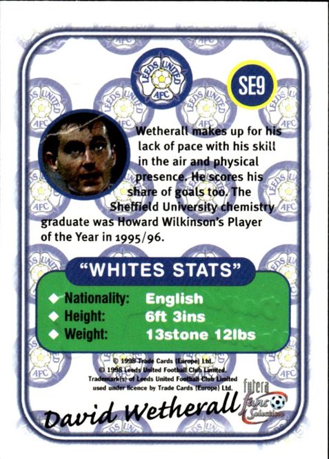 Hovedbilde 1998 Futera Fans Selection Leeds United Special ...
