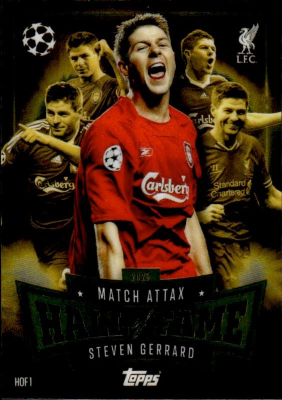Topps Match Attax 2025/26 Hall of Fame Steven Gerrard HOF1-