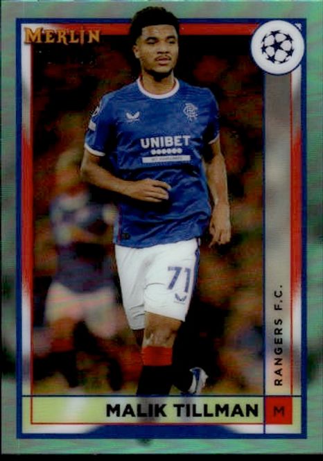 Hovedbilde 2023 Topps Merlin UEFA #150 Malik Tillman Aqua ...
