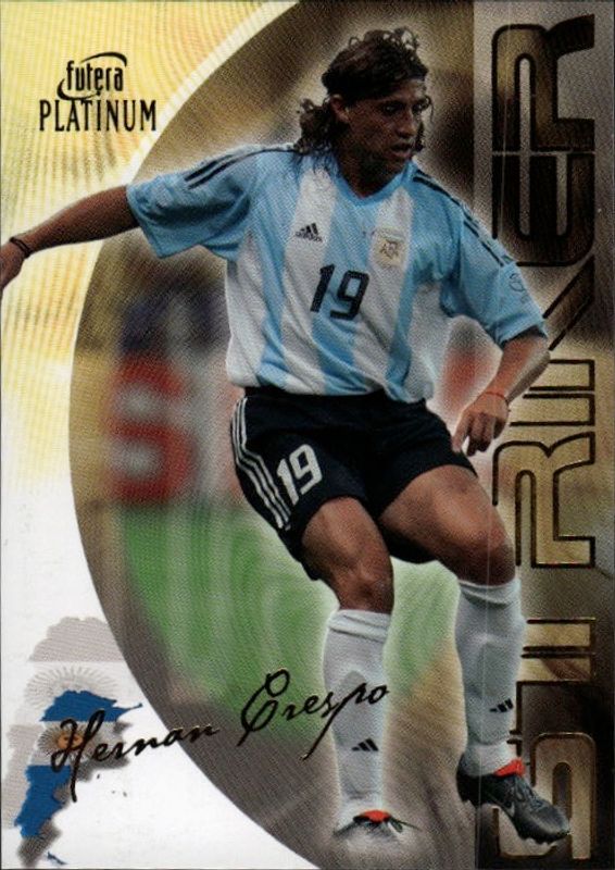 2003 Futera Platinum Hernan Crespo #02 