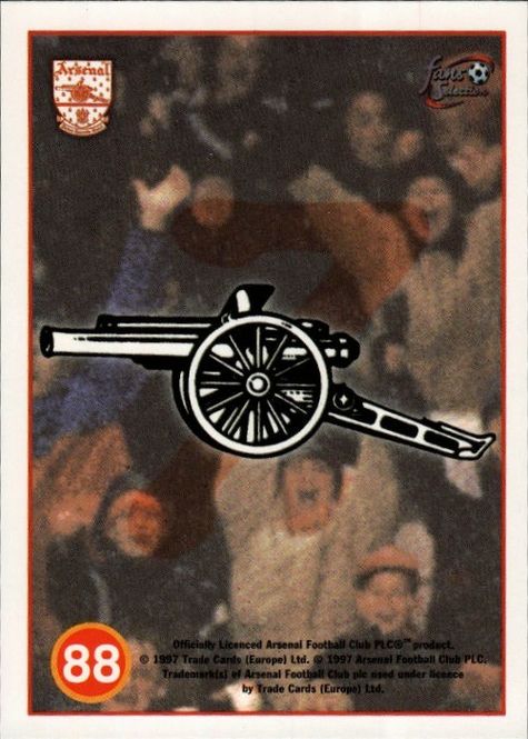Main Image Futera 1997 Arsenal Fans Selection Player / ...