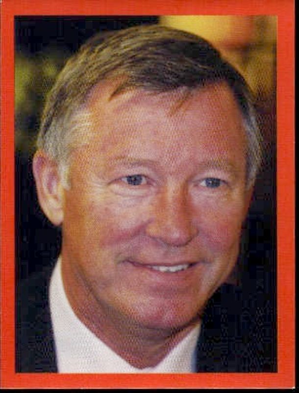 2000 Futera Manchester United Sticker Collection Sir Alex Ferguson #25