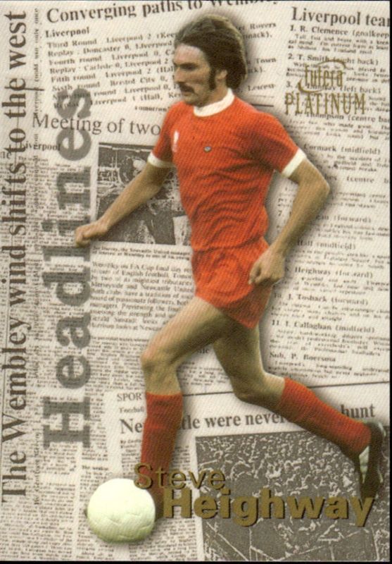 1998 Futera Platinum Liverpool Headlines Steve Heighway #HL3 PROMOTIONAL CARD ONLY 