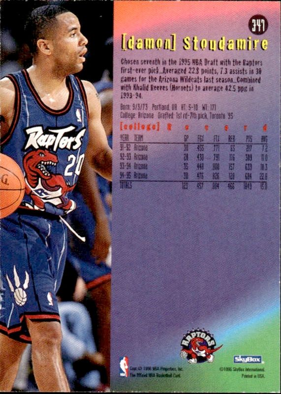 1997-98 Hoops Damon Stoudamire #347 Raptors
