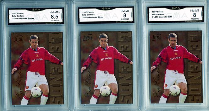 Hovedbilde ERIC CANTONA LEGENDS 1997 GOLD SILVER AND BRONZE ...