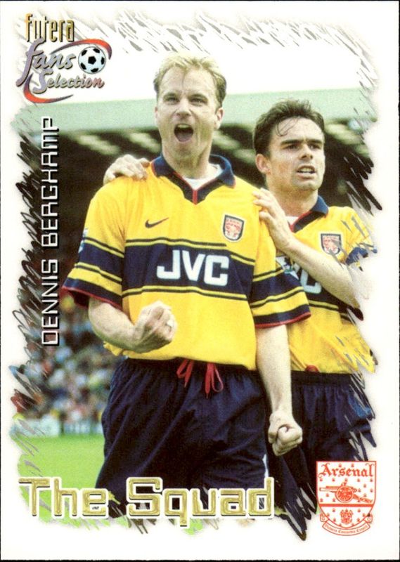 1999 Futera Fans Selection Arsenal The Squad Dennis Bergkamp #23