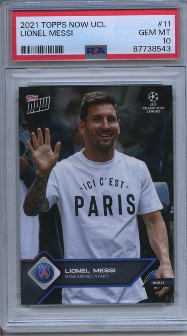 Hovedbilde 2021-22 Topps Now UEFA UCL #11 Lionel Messi Paris ...