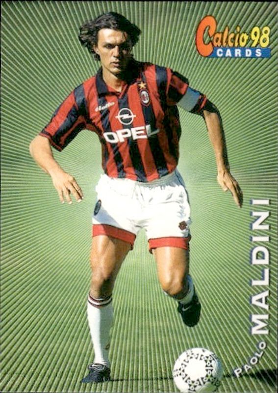 Paolo MALDINI Milan Panini Calcio Cards 1998