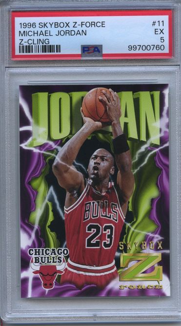 Hovedbilde Michael Jordan 1996 Skybox Z-Force Z-Cling PSA 5 ...