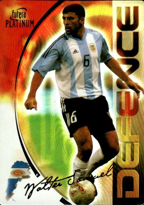 Hovedbilde 2003 Futera Platinum Walter Samuel #58 CHROME ...