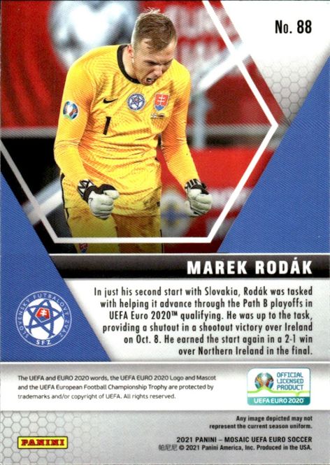 Hovedbilde 2021 Panini Mosaic UEFA EURO 2020 #88 Marek Rodak ...