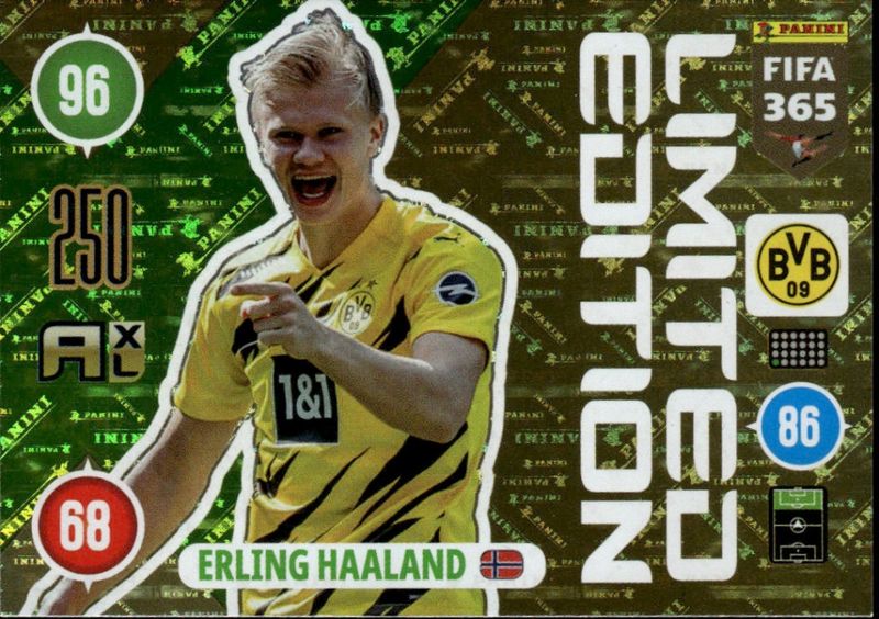 2020-21 Panini Adrenalyn XL Fifa 365 Limited Edition Erling Haaland 