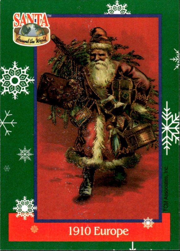 1995 TCM #3 Santa Around The World: Santa & Snowflakes 1910 Europe Christmas