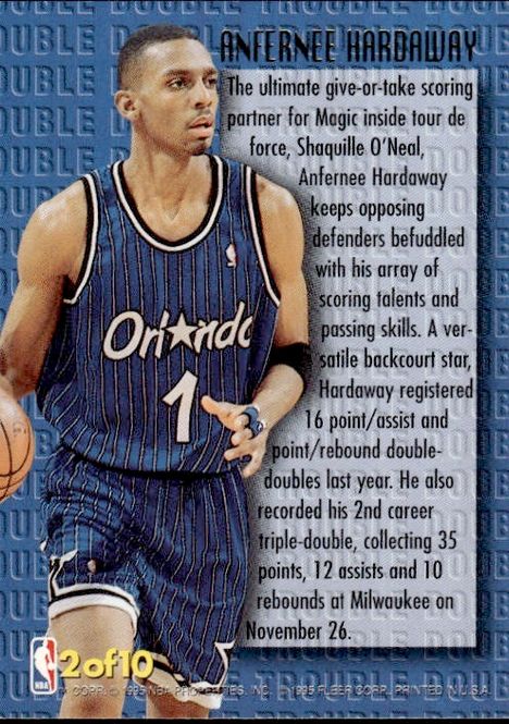 Main Image 1995-96 Fleer Ultra Gold #2 Anfernee Hardaway ...
