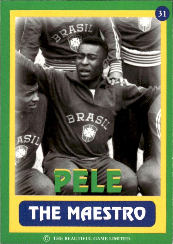 RARE 1999 - PELE - BRAZIL L/E THE BEAUTIFUL GAME CARD by HOSSACK