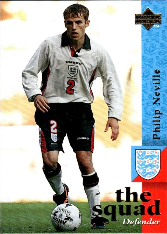 1997-98 Upper Deck England the squad Phil Neville #17