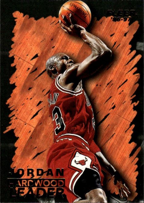 Main Image 1996-97 Fleer Michael Jordan Hardwood Leader #123 ...