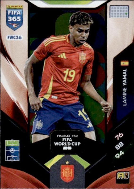 2025-26 Panini Adrenalyn XL Fifa 365 - Road to Fifa World Cup 26 Lamine Yamal.