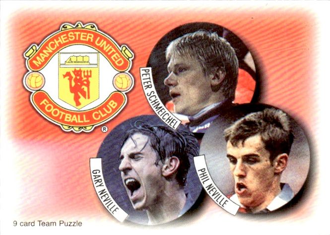 Main Image Peter Shmeichel Gary and Phil Neville #7 futera ...