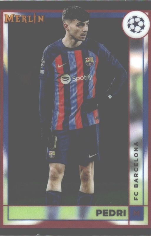 Pedri #47 2022-23 Topps Merlin Chrome FC Barcelona